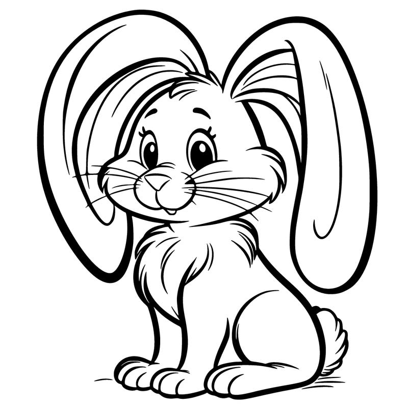 a big rabbit with big long ears