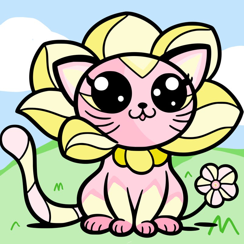 flower cat