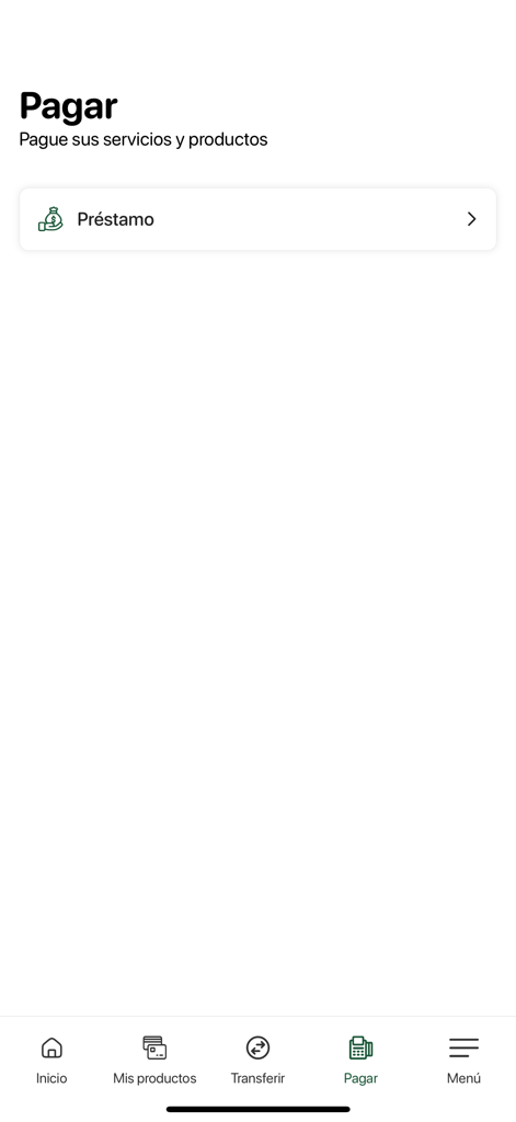 CoopSanjosé En Línea app screen showing the loan payment section.