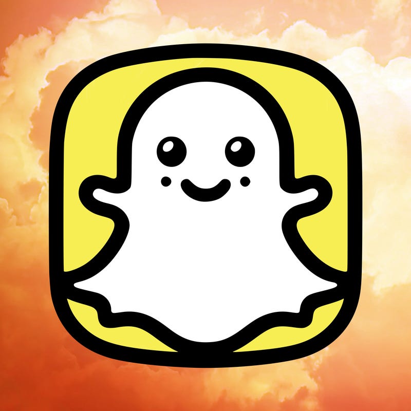 snapchat logo without a face
