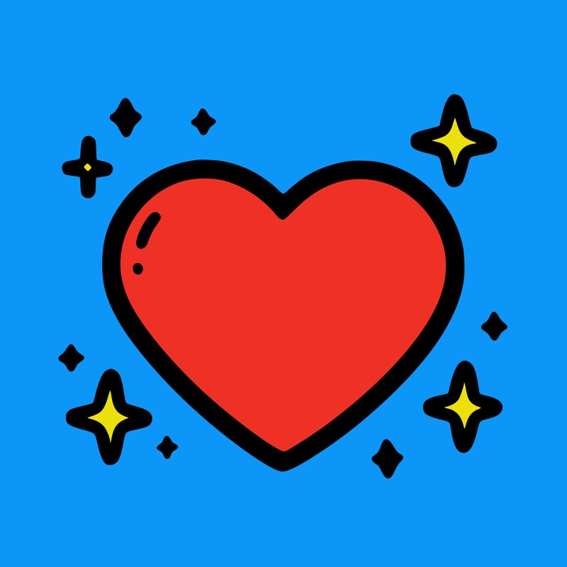 a simple plain heart