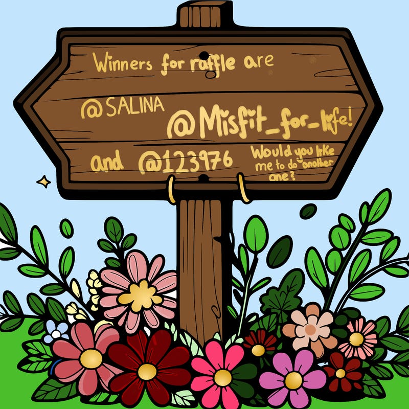 empty sign with flowers