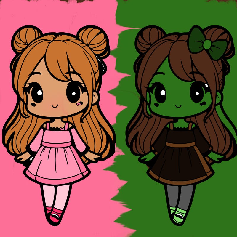 cute girl split