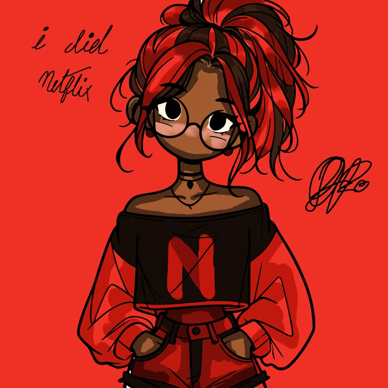 girl with a messy ponytail glasses a baggy crop top and jean shorts