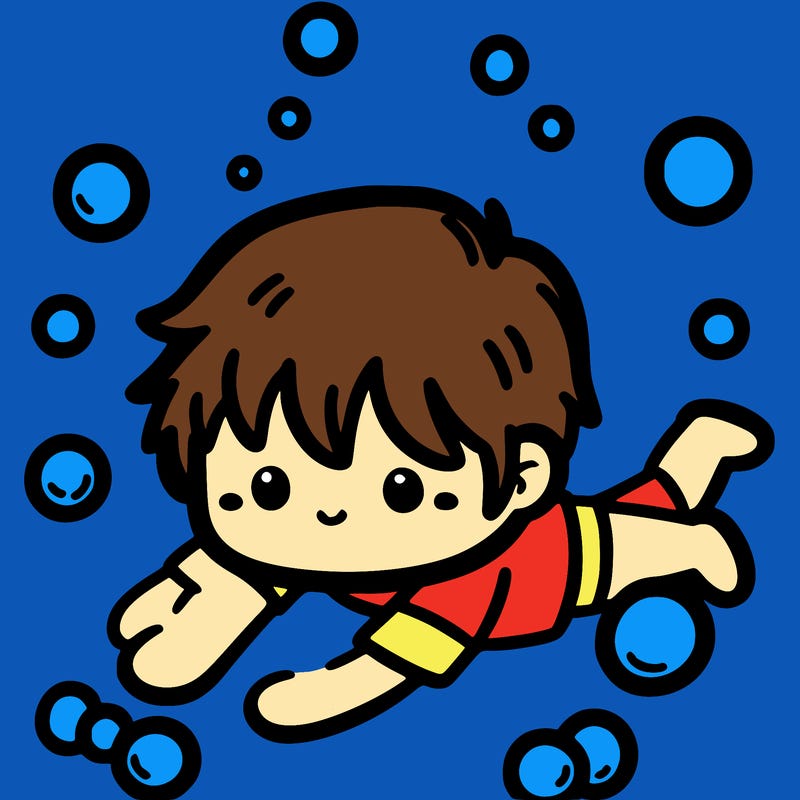 a kid drowning