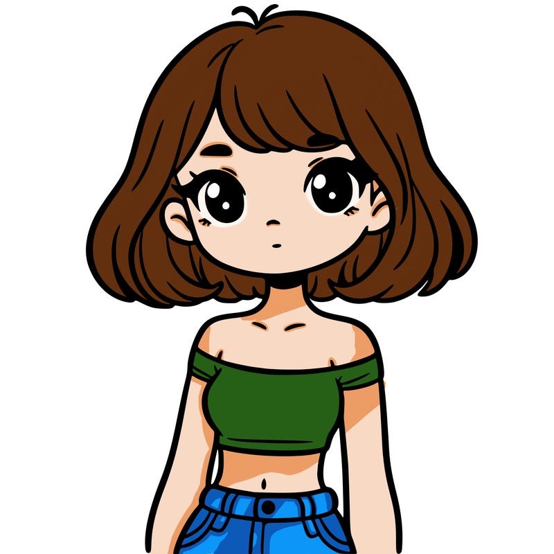 girl in a cute crop top