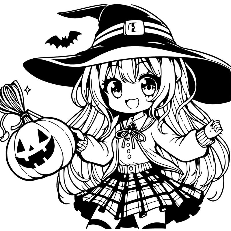 manga witch halloween