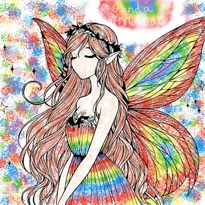 ethereal realistic fairy girl