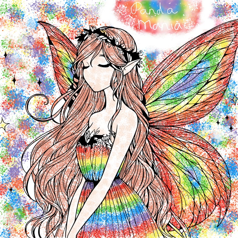 ethereal realistic fairy girl