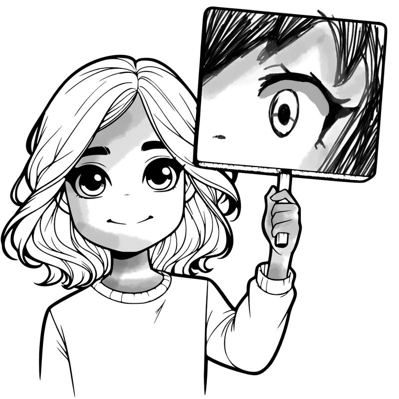 realistic girl holding up a sign