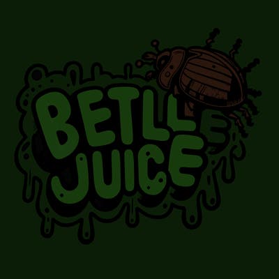 beetle juice bubble letters