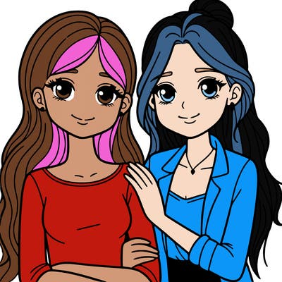 two female best friends