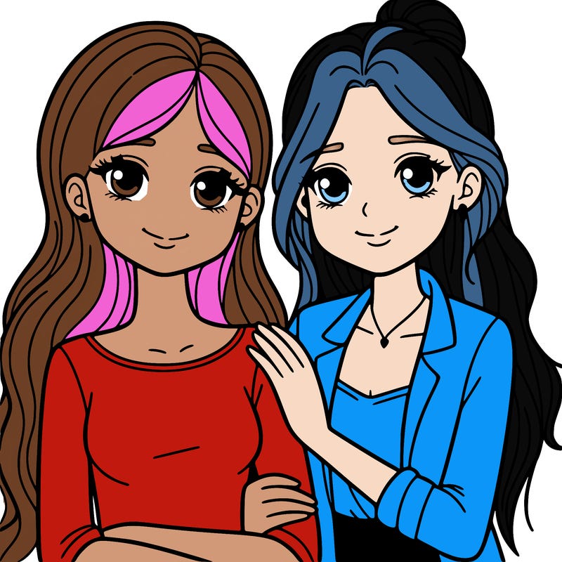 two female best friends