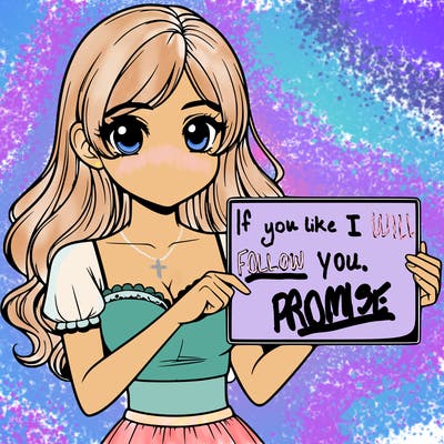 realistic pretty girl holding blank sign