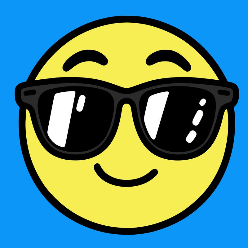 emoji with sunglasses