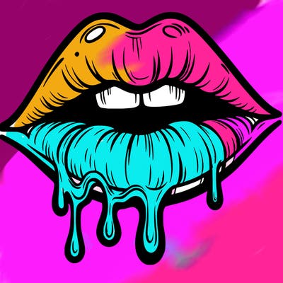 lips that look realistic and drip