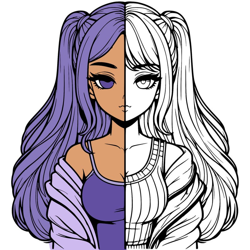 realistic girl split