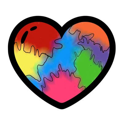 a blank heart