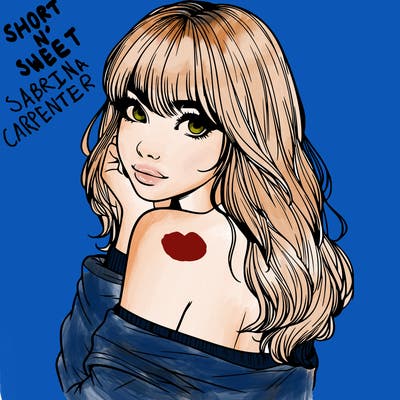 realistic girl with bangs looking over her shoulder