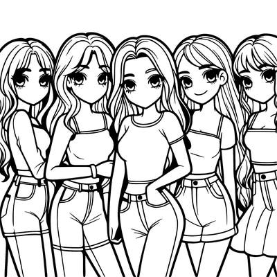 group of girls