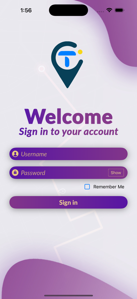 TRACK CONGO - Pantalla de inicio de sesión de la gestión de flotas de Track Congo