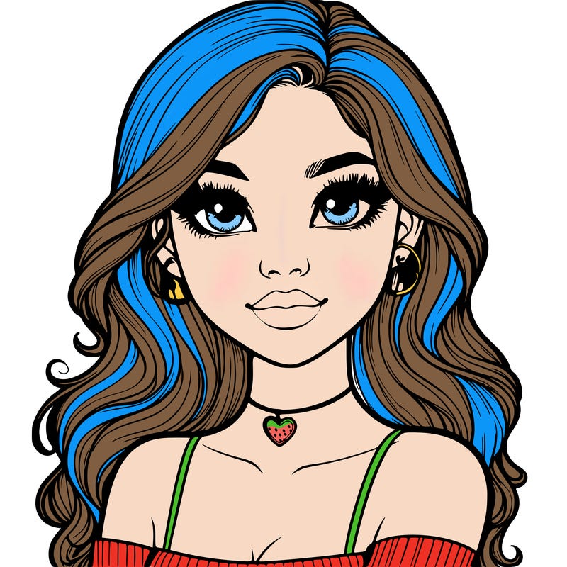 realistic pretty girl