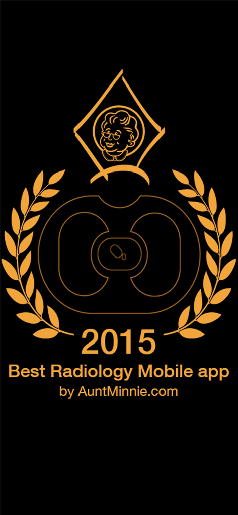 Best Radiology Mobile app 2015 award by AuntMinnie.com