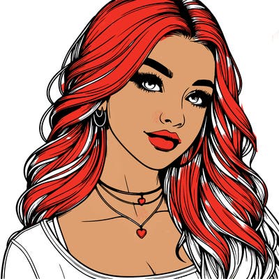 detailed realistic girl