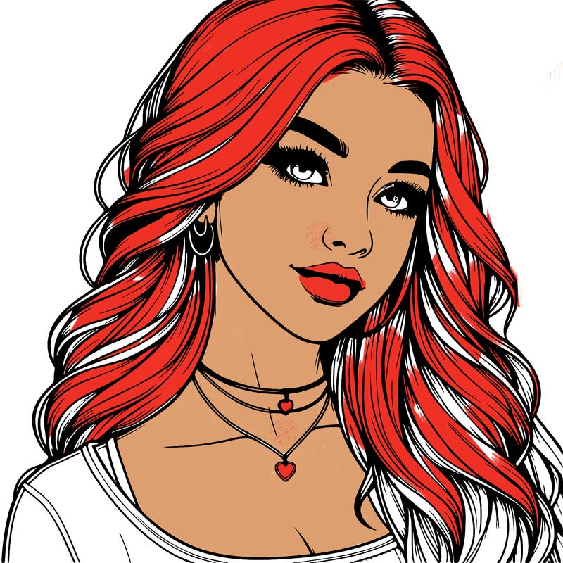 detailed realistic girl