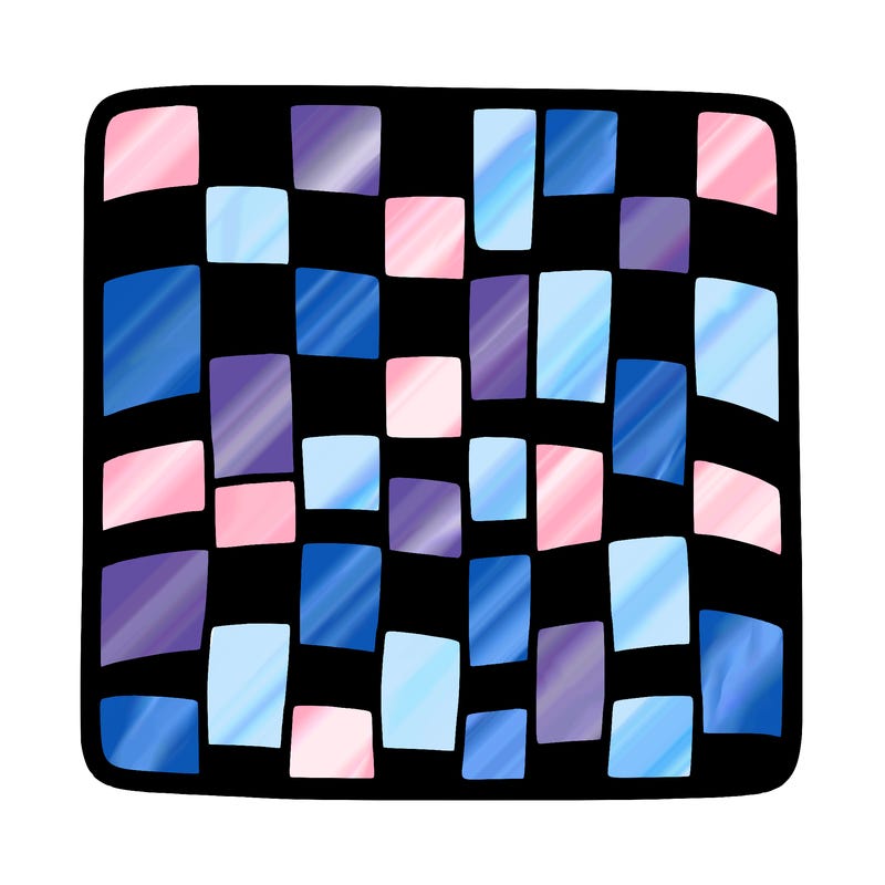 checkered white pattern