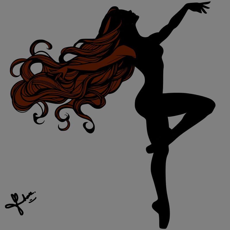 realistic woman dancer