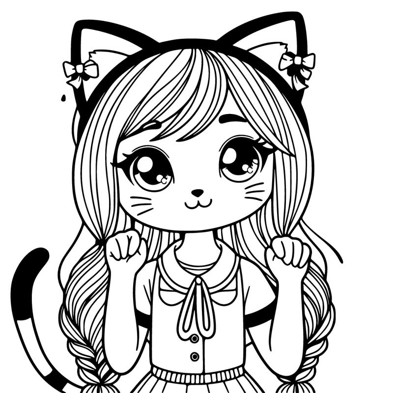 cat girl  human