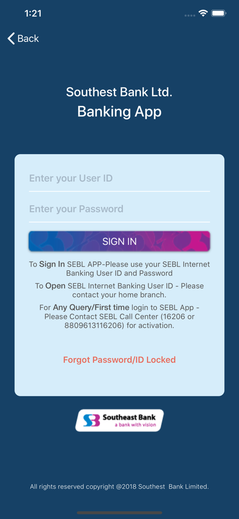 Southeast Bank Mobile App - Finance App | MWM