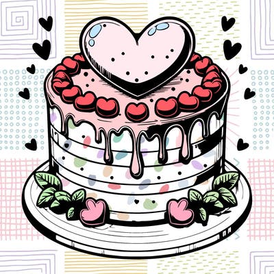 realistic heart cake
