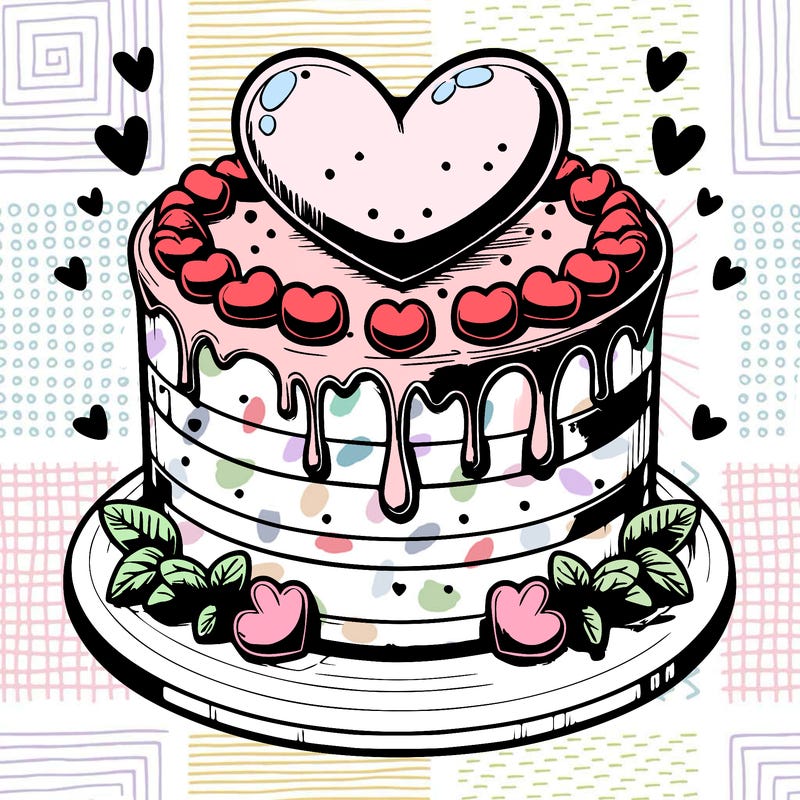 realistic heart cake