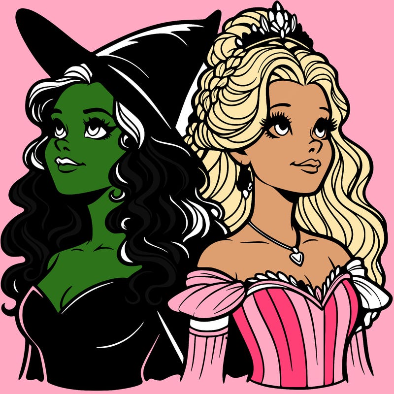 'elphaba and glinda (realistic)