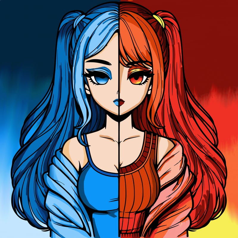 realistic girl split