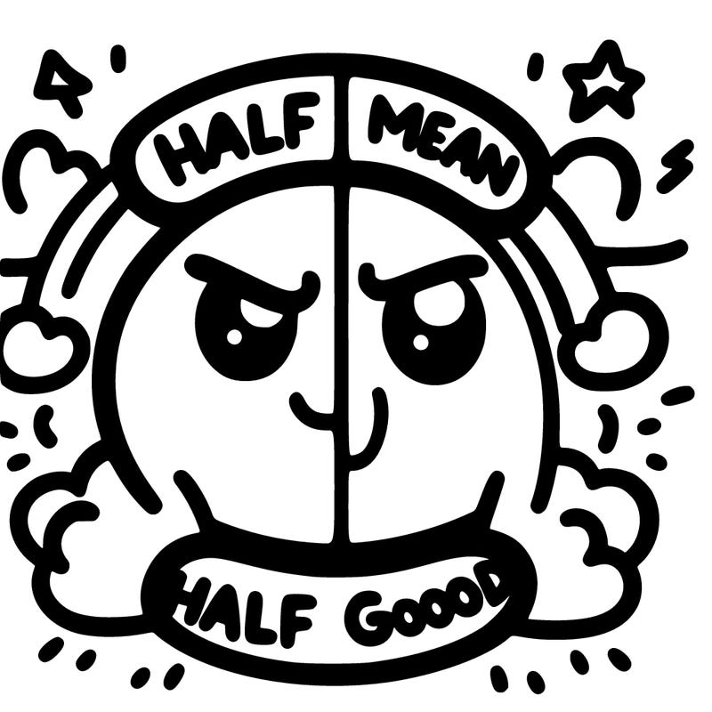 half mean half good