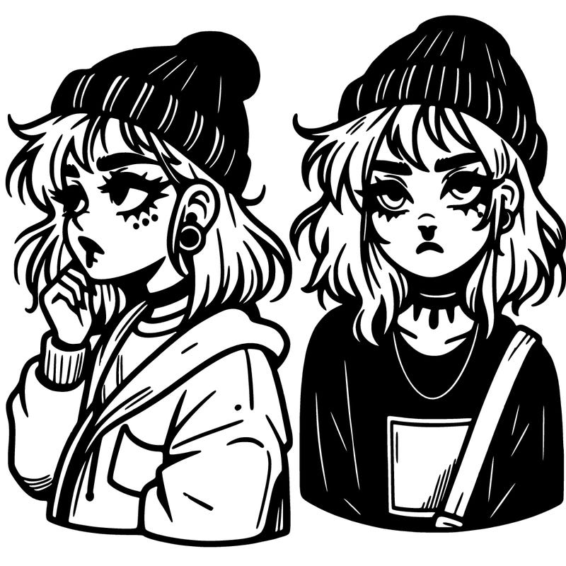 aesthetic grunge alt girl