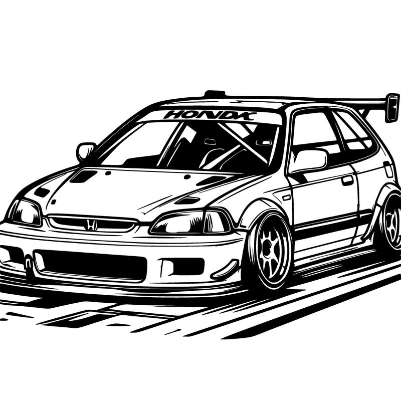 honda civic race car