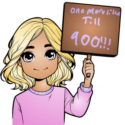 realistic girl holding up a sign