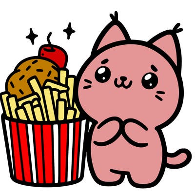 cute food cat