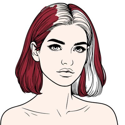 realistic portrait of woman