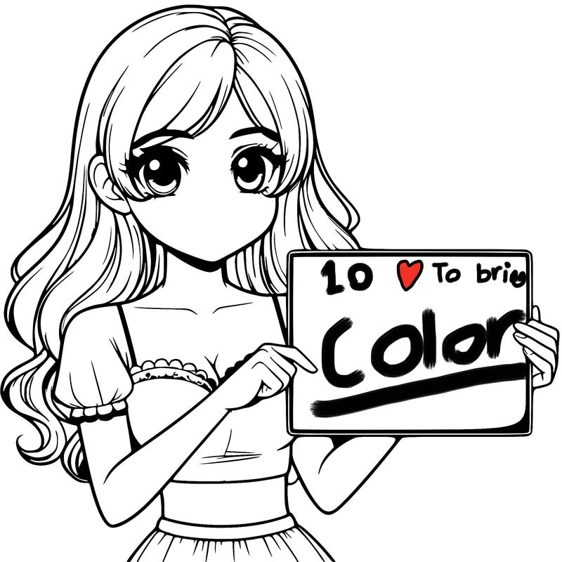 realistic pretty girl holding blank sign