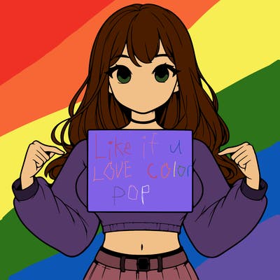 girl holding a blank sign in a long sleeve crop top