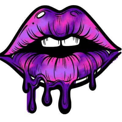 lips that look realistic and drip