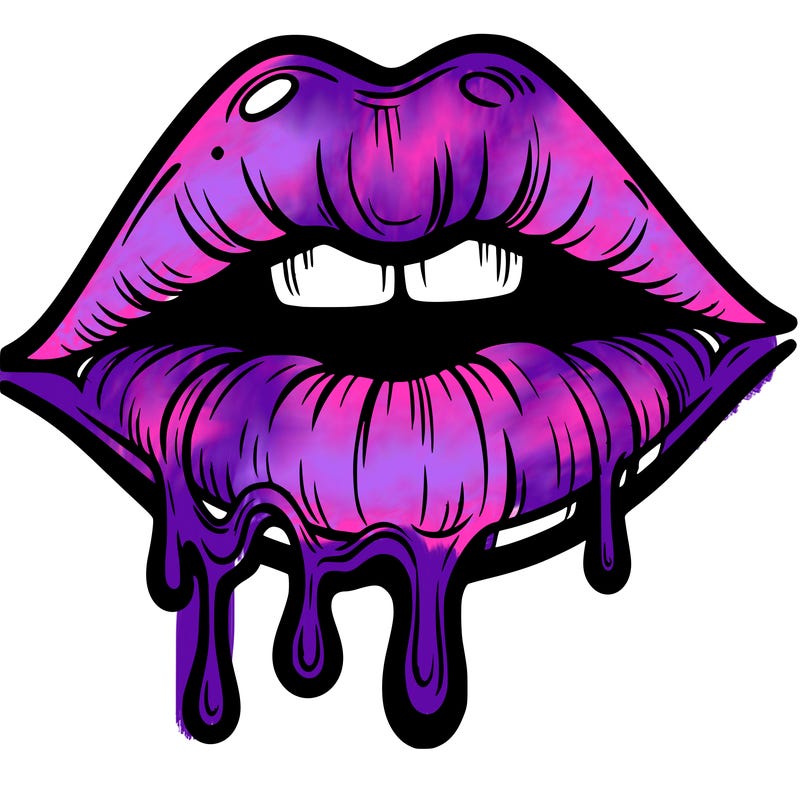 lips that look realistic and drip