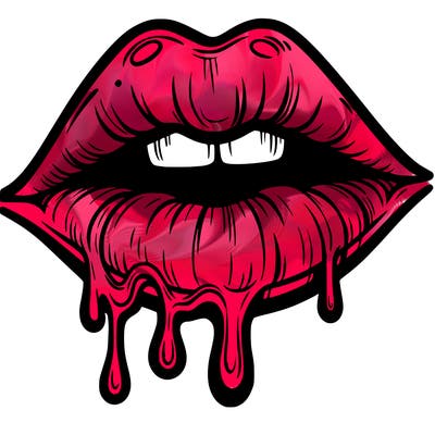 lips that look realistic and drip
