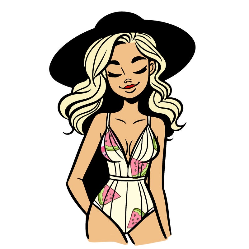 woman, swimsuit