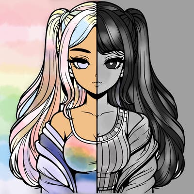 realistic girl split